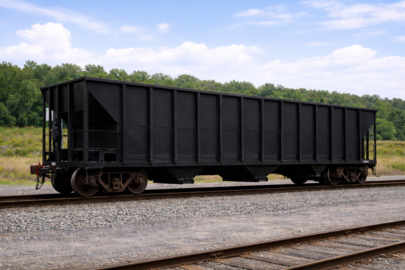 Open top hopper railcar